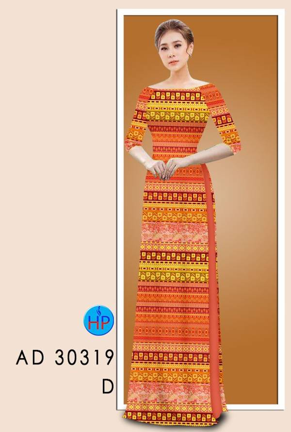 Vải Áo Dài Hoa Văn Kiểu Mới AD 30319