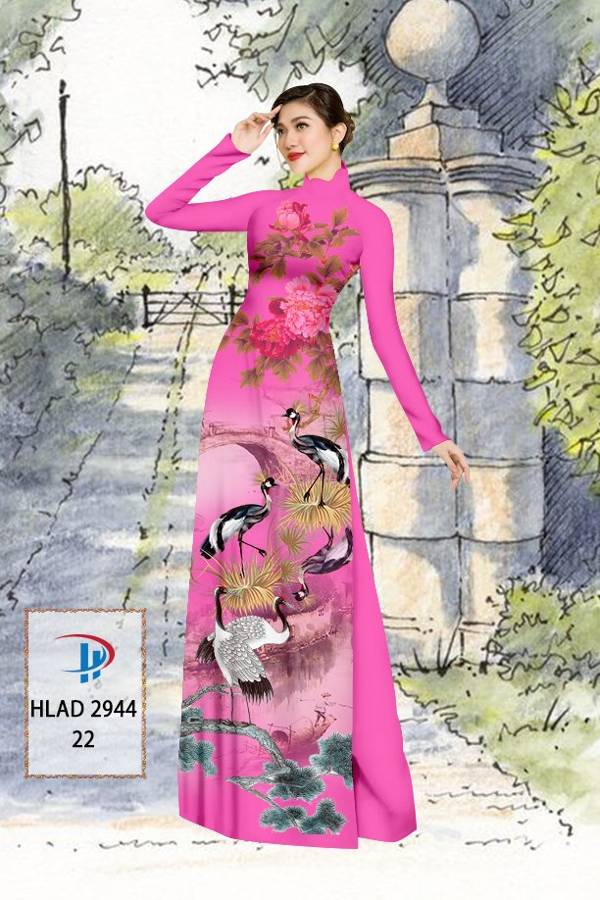 Vải Áo Dài Chim Hạc Mới Ra AD HLAD2944