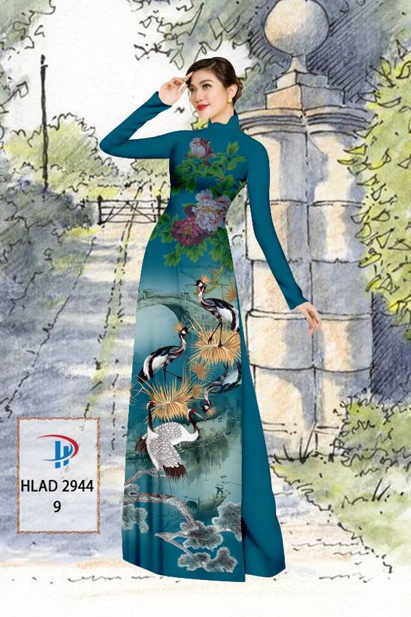 Vải Áo Dài Chim Hạc Mới Ra AD HLAD2944