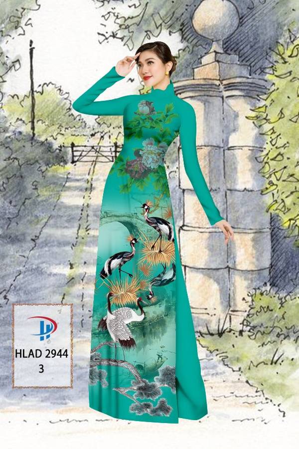 Vải Áo Dài Chim Hạc Mới Ra AD HLAD2944