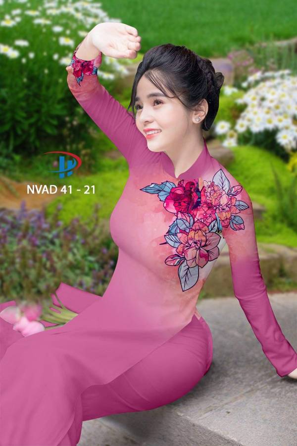 Vải Áo Dài Hoa In 3D Vừa Ra AD NVAD41 54 Vải Áo Dài Hoa In 3D Vừa Ra AD NVAD41