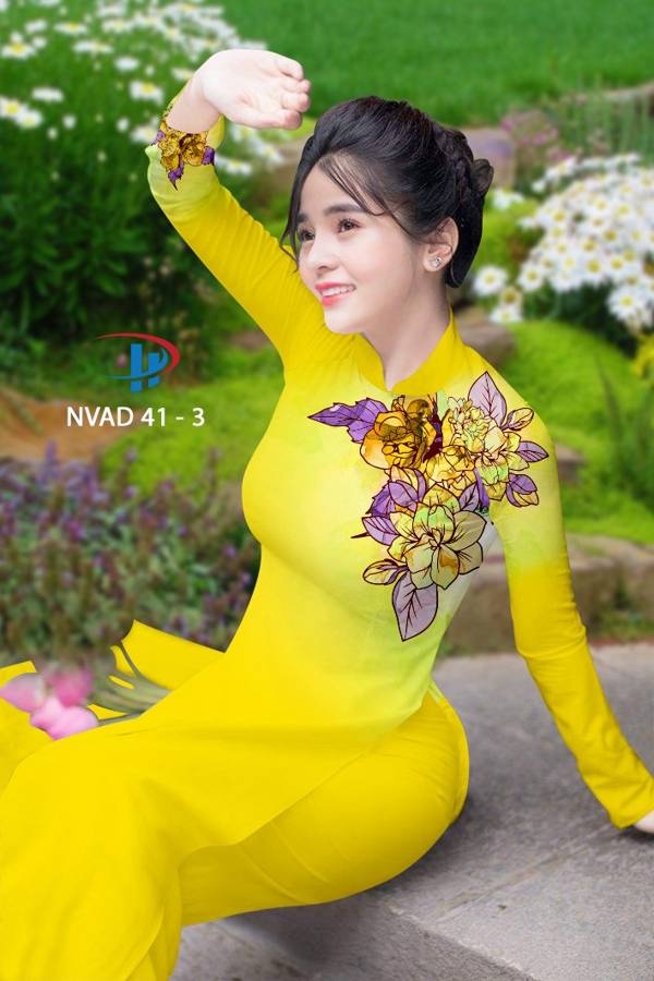 Vải Áo Dài Hoa In 3D Vừa Ra AD NVAD41 62 Vải Áo Dài Hoa In 3D Vừa Ra AD NVAD41