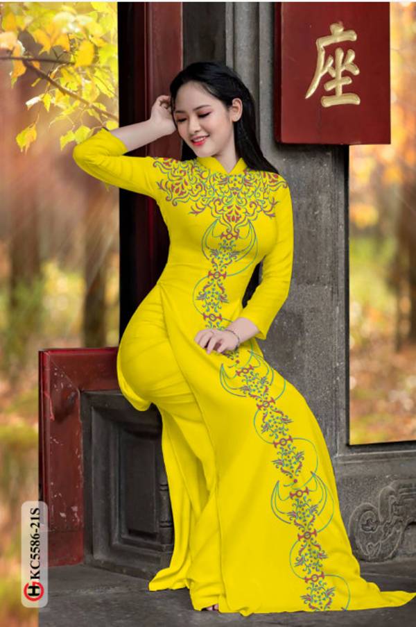 Vải Áo Dài Hoa Văn Độc Đáo AD KC5586 31 Vải Áo Dài Hoa Văn Độc Đáo AD KC5586