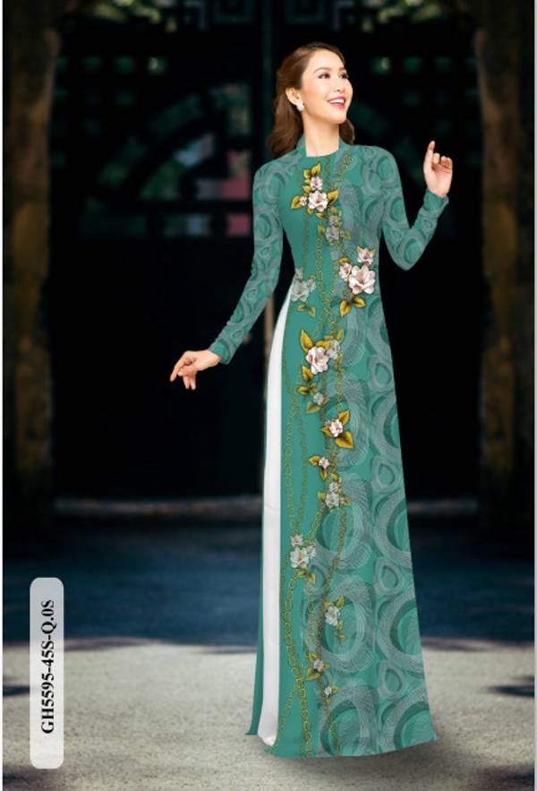 Vải Áo Dài Hoa Ly Thiết Kế 2021 AD GH5595 34 Vải Áo Dài Hoa Ly Thiết Kế 2021 AD GH5595