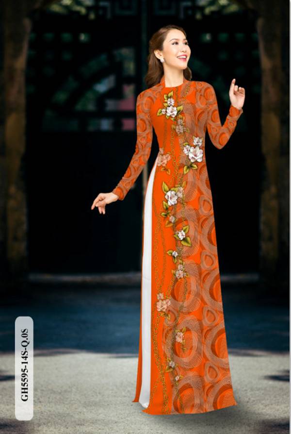 Vải Áo Dài Hoa Ly Thiết Kế 2021 AD GH5595 39 Vải Áo Dài Hoa Ly Thiết Kế 2021 AD GH5595