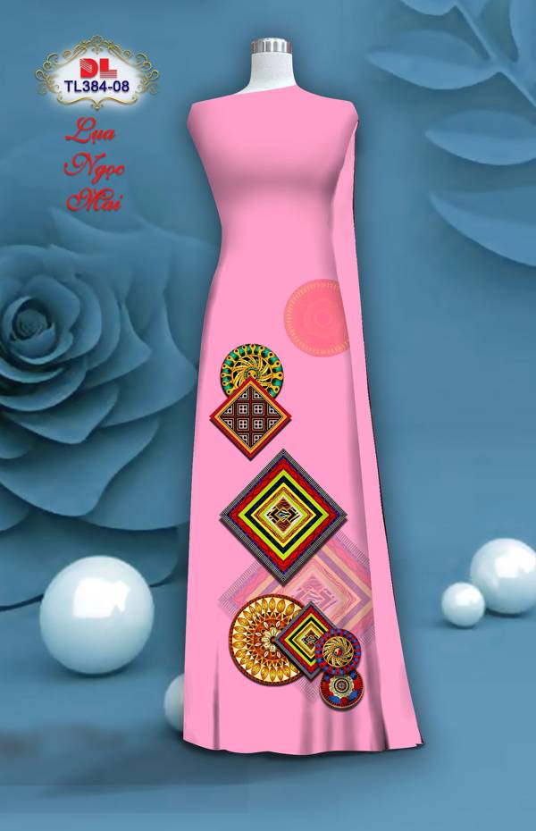 Vải Áo Dài Hoa Văn Độc Đáo AD TL384