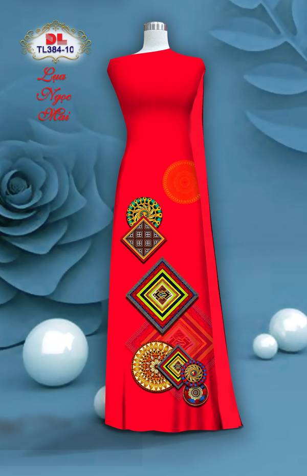 Vải Áo Dài Hoa Văn Độc Đáo AD TL384