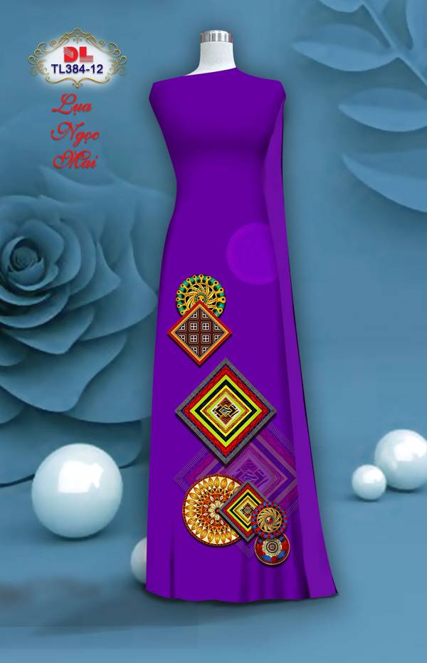 Vải Áo Dài Hoa Văn Độc Đáo AD TL384