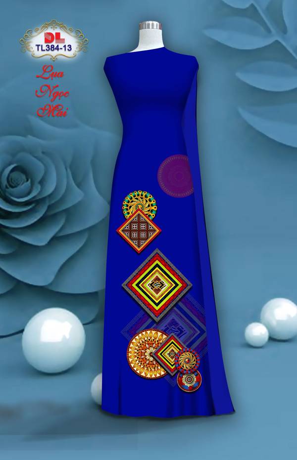 Vải Áo Dài Hoa Văn Độc Đáo AD TL384