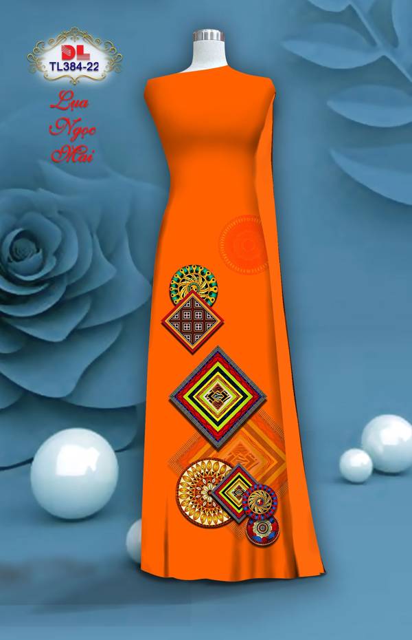 Vải Áo Dài Hoa Văn Độc Đáo AD TL384