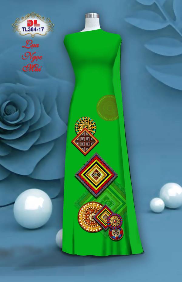 Vải Áo Dài Hoa Văn Độc Đáo AD TL384