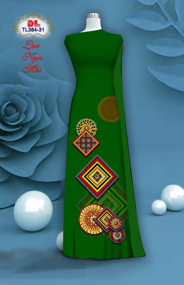 Vải Áo Dài Hoa Văn Độc Đáo AD TL384