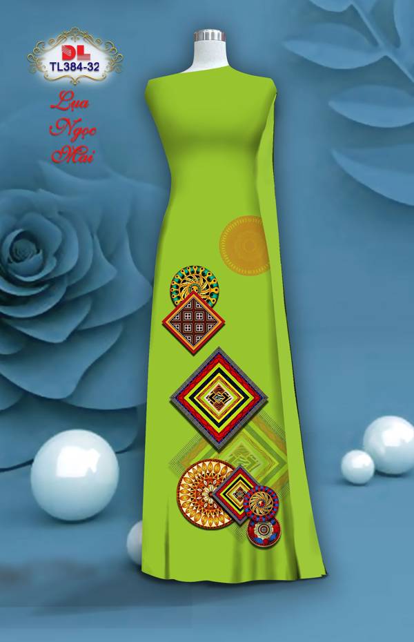 Vải Áo Dài Hoa Văn Độc Đáo AD TL384