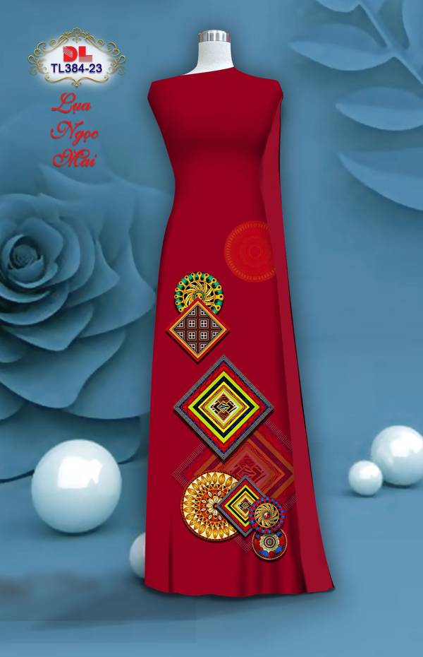 Vải Áo Dài Hoa Văn Độc Đáo AD TL384