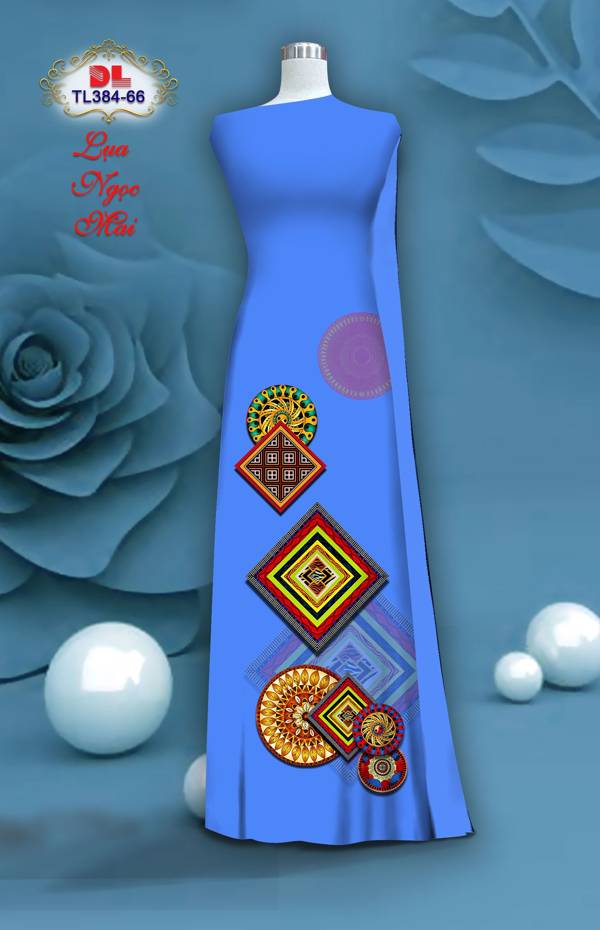 Vải Áo Dài Hoa Văn Độc Đáo AD TL384