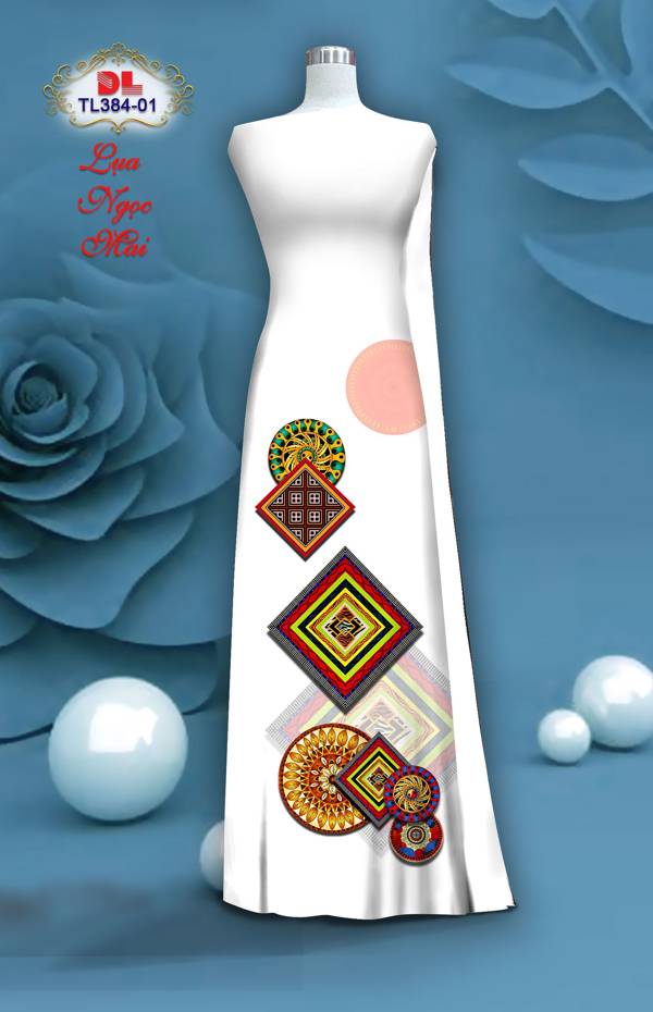 Vải Áo Dài Hoa Văn Độc Đáo AD TL384