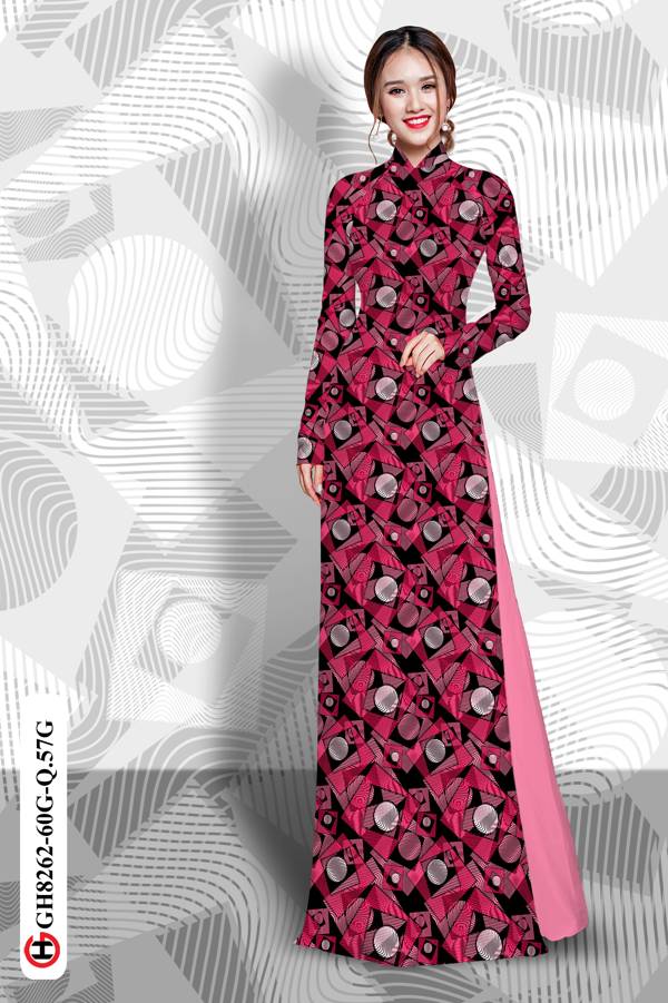 Vải Áo Dài Hoa Văn Vừa Ra AD GH8262 31 Vải Áo Dài Hoa Văn Vừa Ra AD GH8262