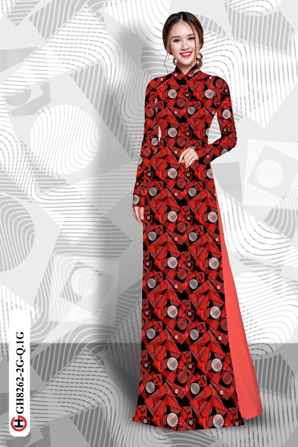 Vải Áo Dài Hoa Văn Vừa Ra AD GH8262 35 Vải Áo Dài Hoa Văn Vừa Ra AD GH8262