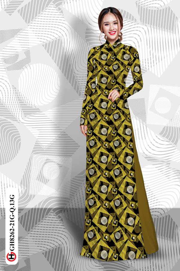 Vải Áo Dài Hoa Văn Vừa Ra AD GH8262 33 Vải Áo Dài Hoa Văn Vừa Ra AD GH8262