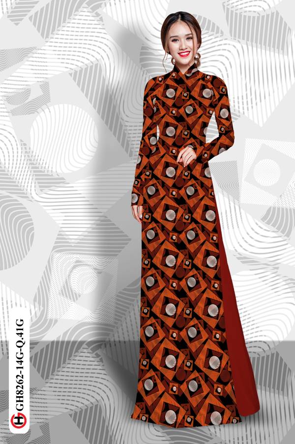 Vải Áo Dài Hoa Văn Vừa Ra AD GH8262 34 Vải Áo Dài Hoa Văn Vừa Ra AD GH8262