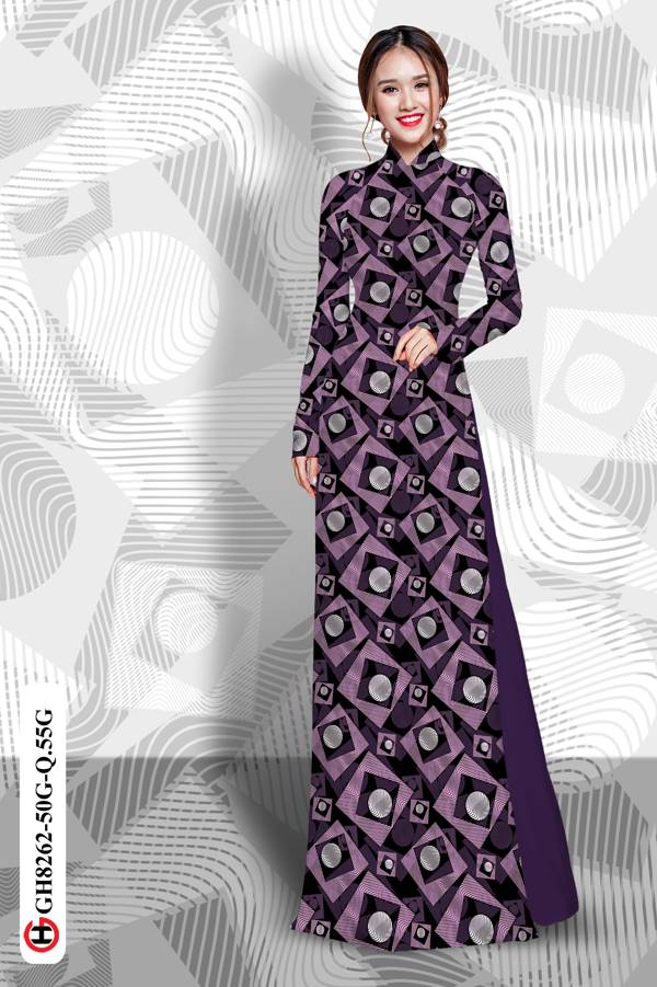 Vải Áo Dài Hoa Văn Vừa Ra AD GH8262 38 Vải Áo Dài Hoa Văn Vừa Ra AD GH8262
