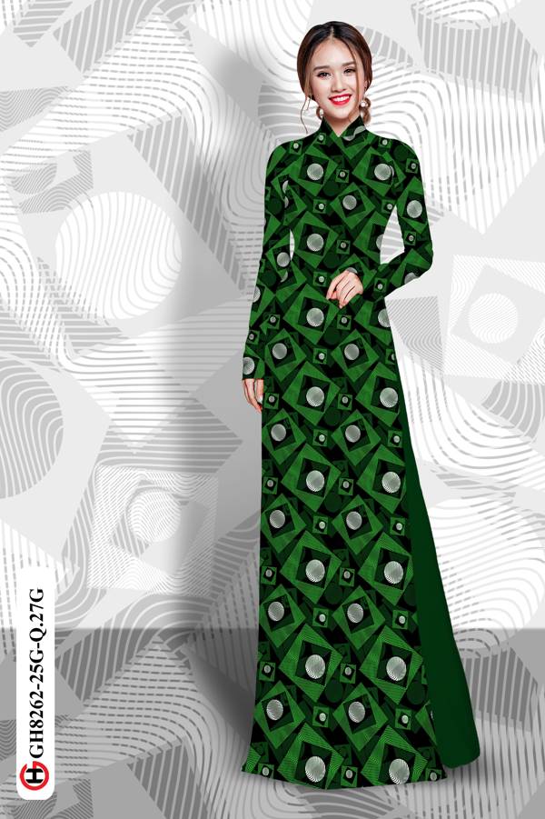 Vải Áo Dài Hoa Văn Vừa Ra AD GH8262 36 Vải Áo Dài Hoa Văn Vừa Ra AD GH8262