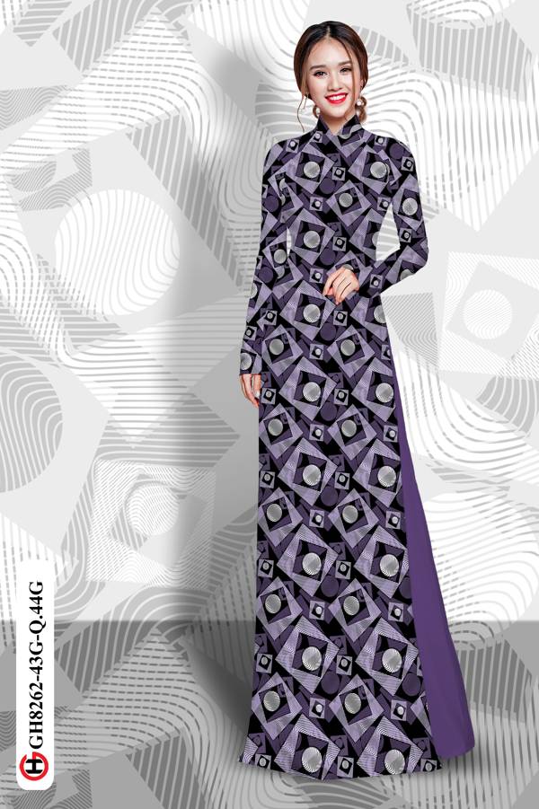 Vải Áo Dài Hoa Văn Vừa Ra AD GH8262 40 Vải Áo Dài Hoa Văn Vừa Ra AD GH8262