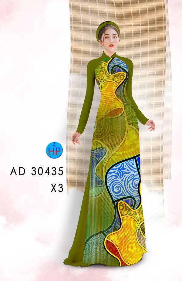 Vải Áo Dài Hoa Văn Vừa Ra  AD 30345