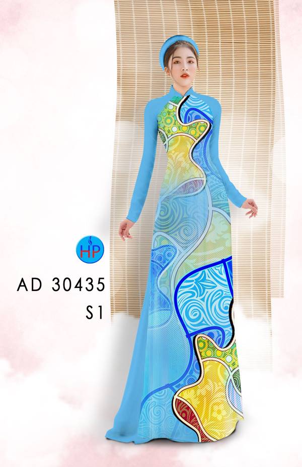 Vải Áo Dài Hoa Văn Vừa Ra  AD 30345