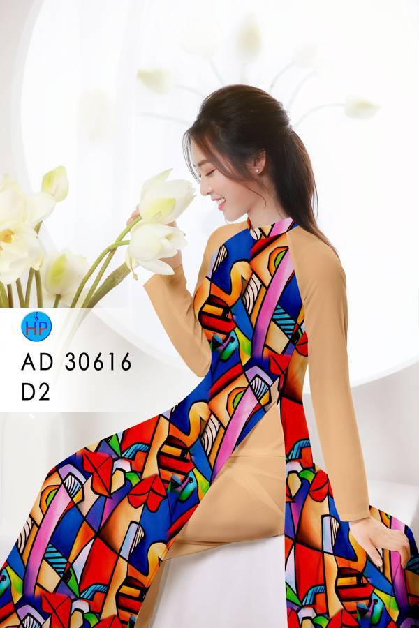 Vải Áo Dài Hoa Văn Vừa Ra  AD 30616