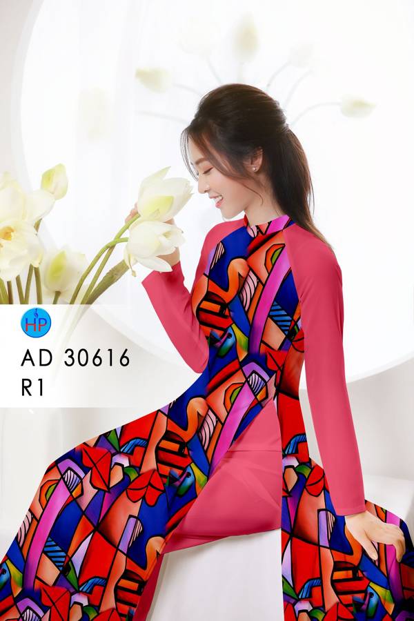 Vải Áo Dài Hoa Văn Vừa Ra  AD 30616