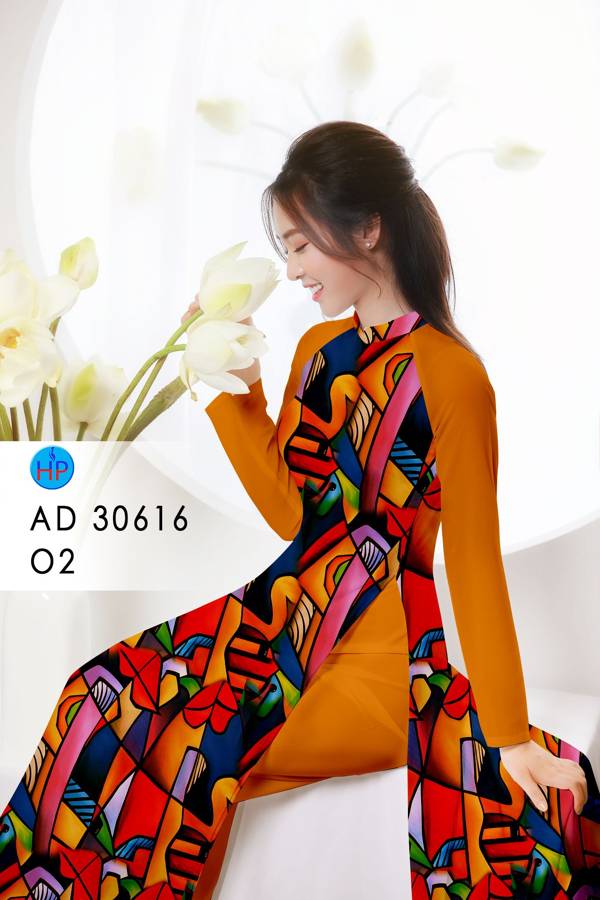 Vải Áo Dài Hoa Văn Vừa Ra  AD 30616