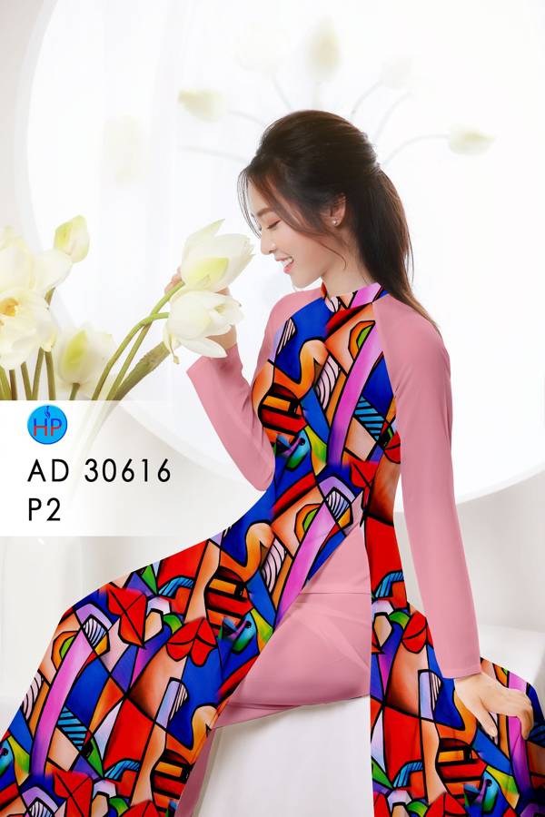 Vải Áo Dài Hoa Văn Vừa Ra  AD 30616
