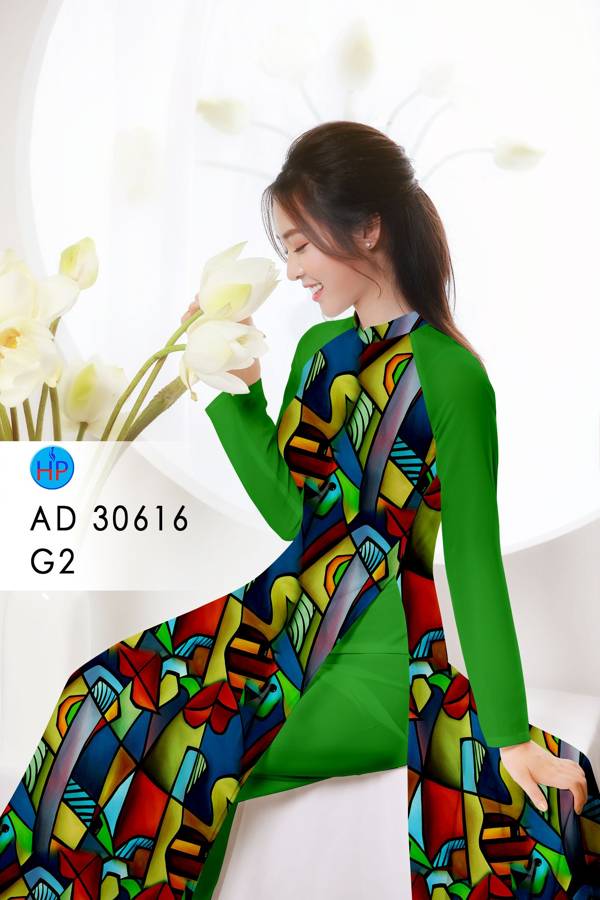 Vải Áo Dài Hoa Văn Vừa Ra  AD 30616