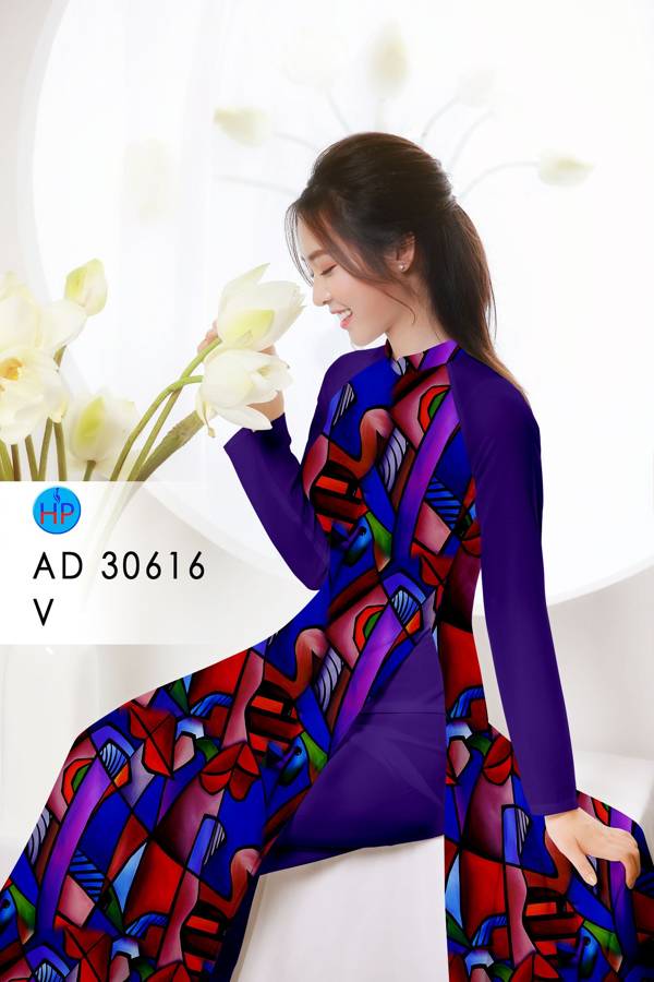 Vải Áo Dài Hoa Văn Vừa Ra  AD 30616