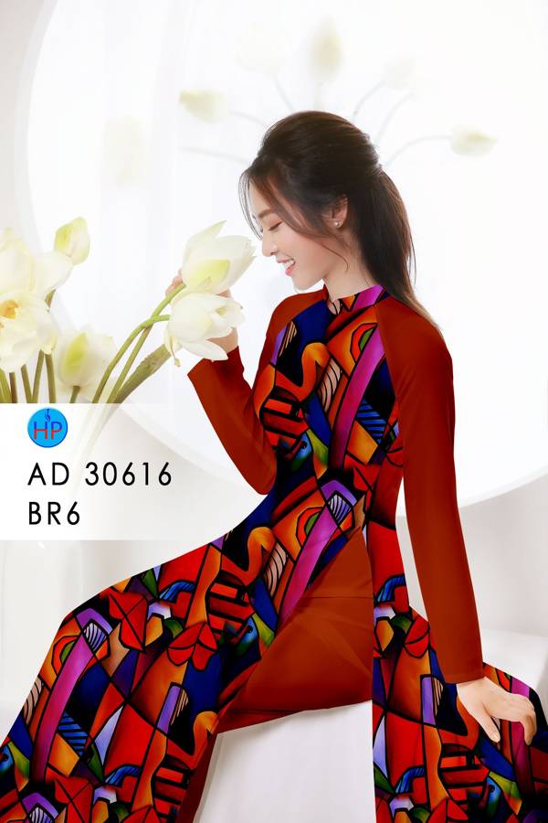 Vải Áo Dài Hoa Văn Vừa Ra  AD 30616