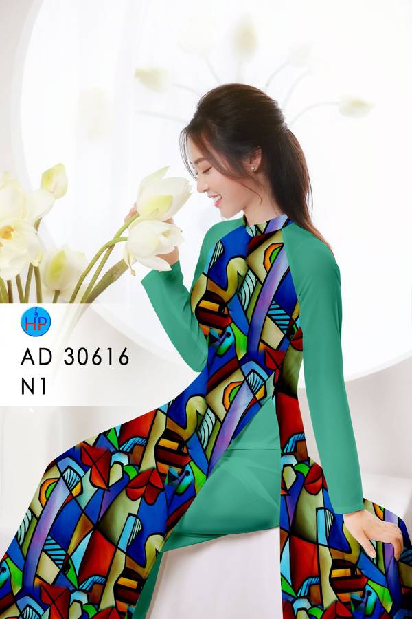 Vải Áo Dài Hoa Văn Vừa Ra  AD 30616