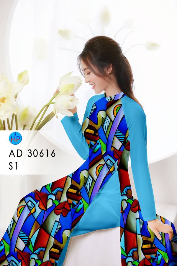 Vải Áo Dài Hoa Văn Vừa Ra  AD 30616