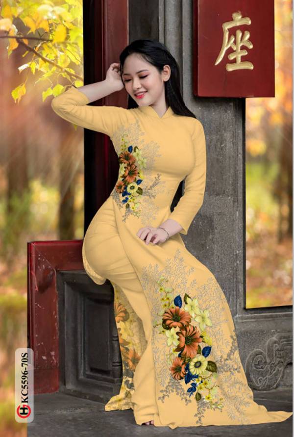 Vải Áo Dài Hoa In 3D Vừa Ra AD KC5596 33 Vải Áo Dài Hoa In 3D Vừa Ra AD KC5596