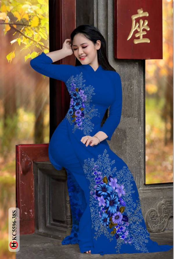 Vải Áo Dài Hoa In 3D Vừa Ra AD KC5596 41 Vải Áo Dài Hoa In 3D Vừa Ra AD KC5596