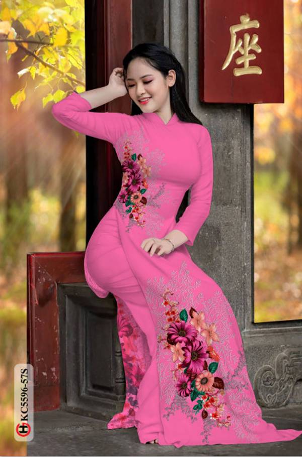 Vải Áo Dài Hoa In 3D Vừa Ra AD KC5596 43 Vải Áo Dài Hoa In 3D Vừa Ra AD KC5596