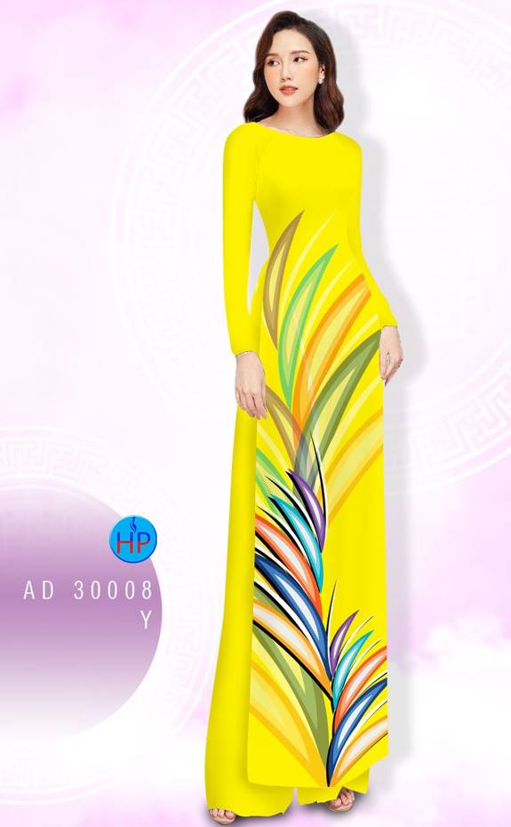 Vải Áo Dài Hoa Văn Mới Ra AD 3008