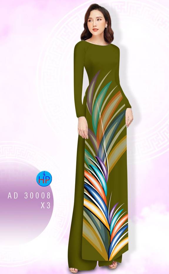 Vải Áo Dài Hoa Văn Mới Ra AD 3008