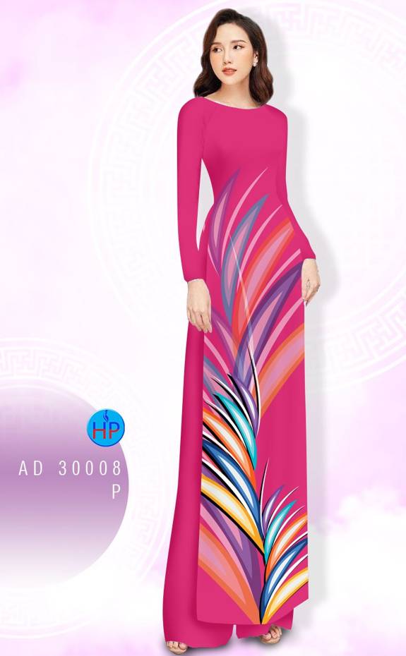 Vải Áo Dài Hoa Văn Mới Ra AD 3008