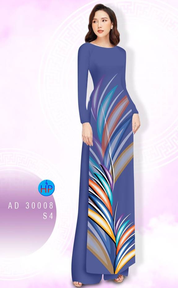 Vải Áo Dài Hoa Văn Mới Ra AD 3008