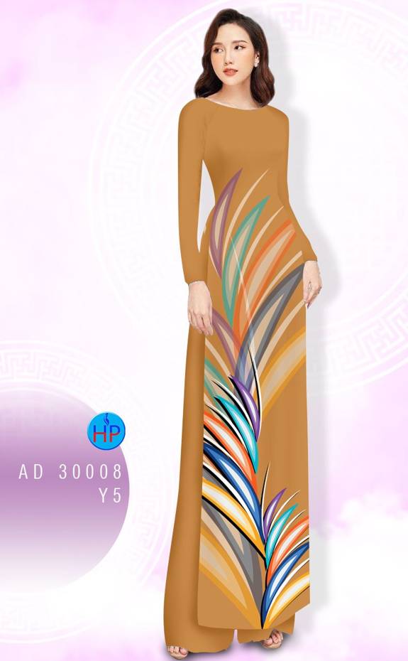 Vải Áo Dài Hoa Văn Mới Ra AD 3008