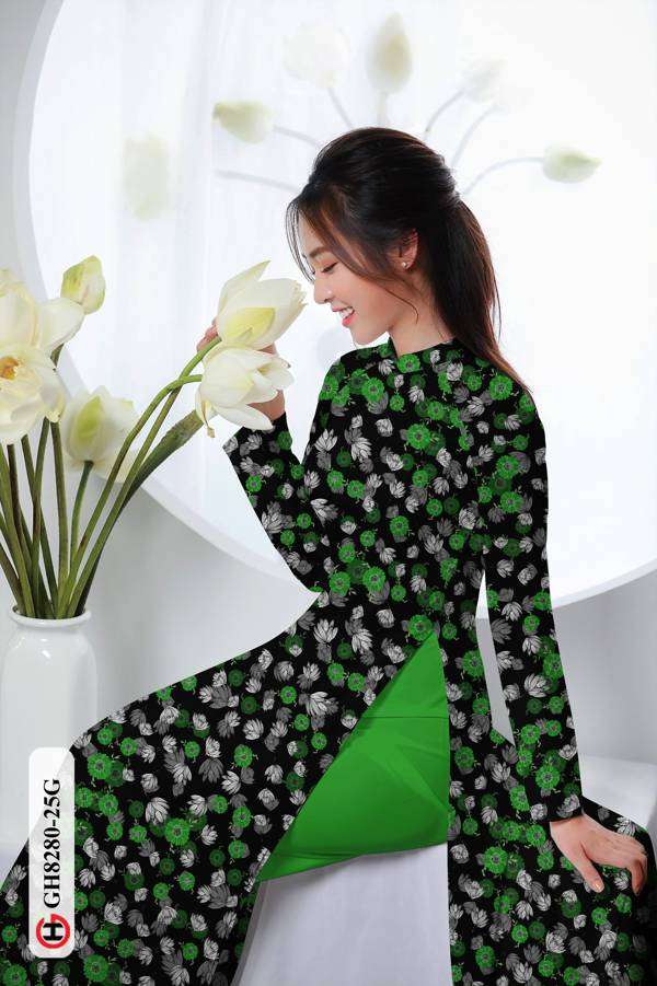 Vải Áo Dài Hoa Nhí Thiết Kế 2021 AD GH8280