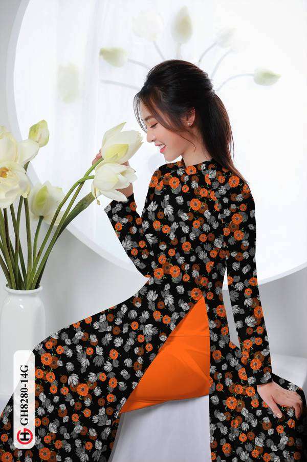Vải Áo Dài Hoa Nhí Thiết Kế 2021 AD GH8280