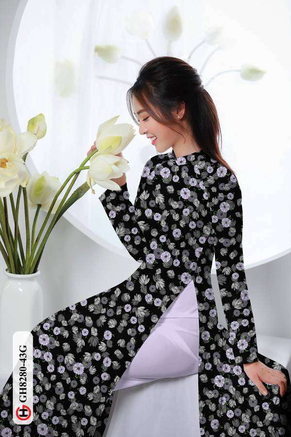 Vải Áo Dài Hoa Nhí Thiết Kế 2021 AD GH8280