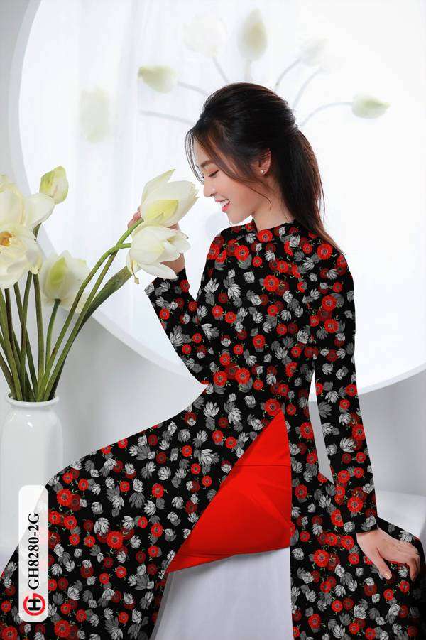 Vải Áo Dài Hoa Nhí Thiết Kế 2021 AD GH8280